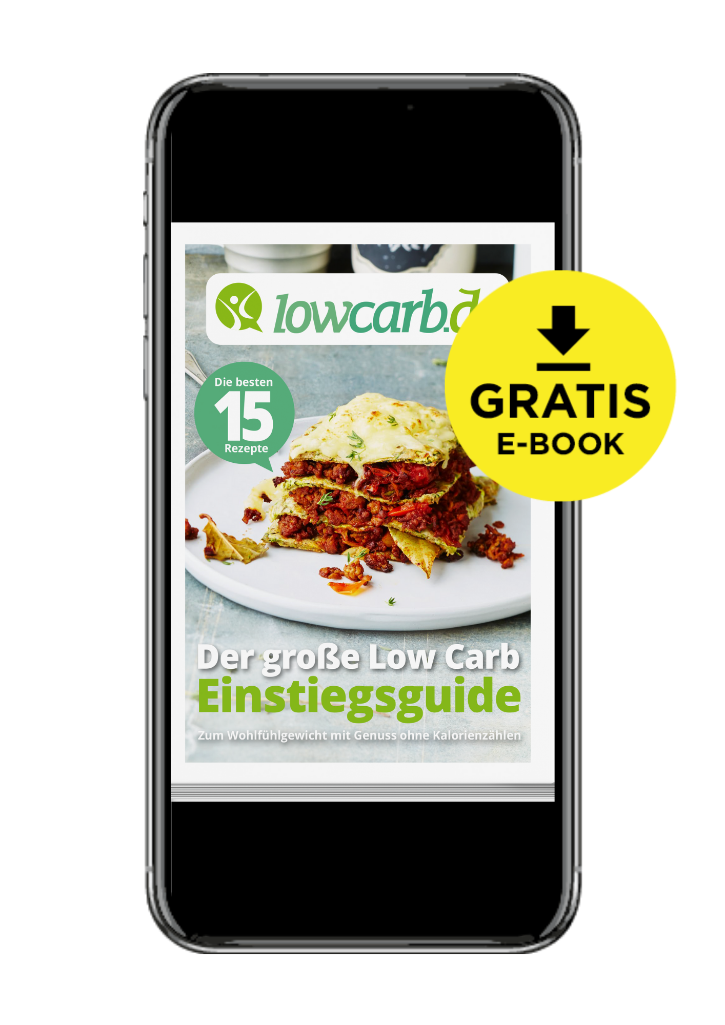 low carb cover in einem smartphone